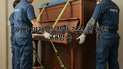 이사, 이제 짐 정리 걱정 끝! 꿀팁 대방출!