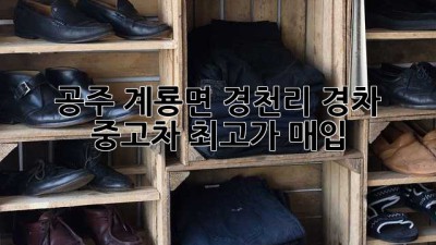 공주 계룡면 경천리 경차 중고차 최고가 매입!